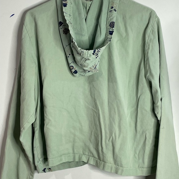 Melrose Studio Light Green Women’s Jacket Windbreaker Size L - Picture 7 of 15